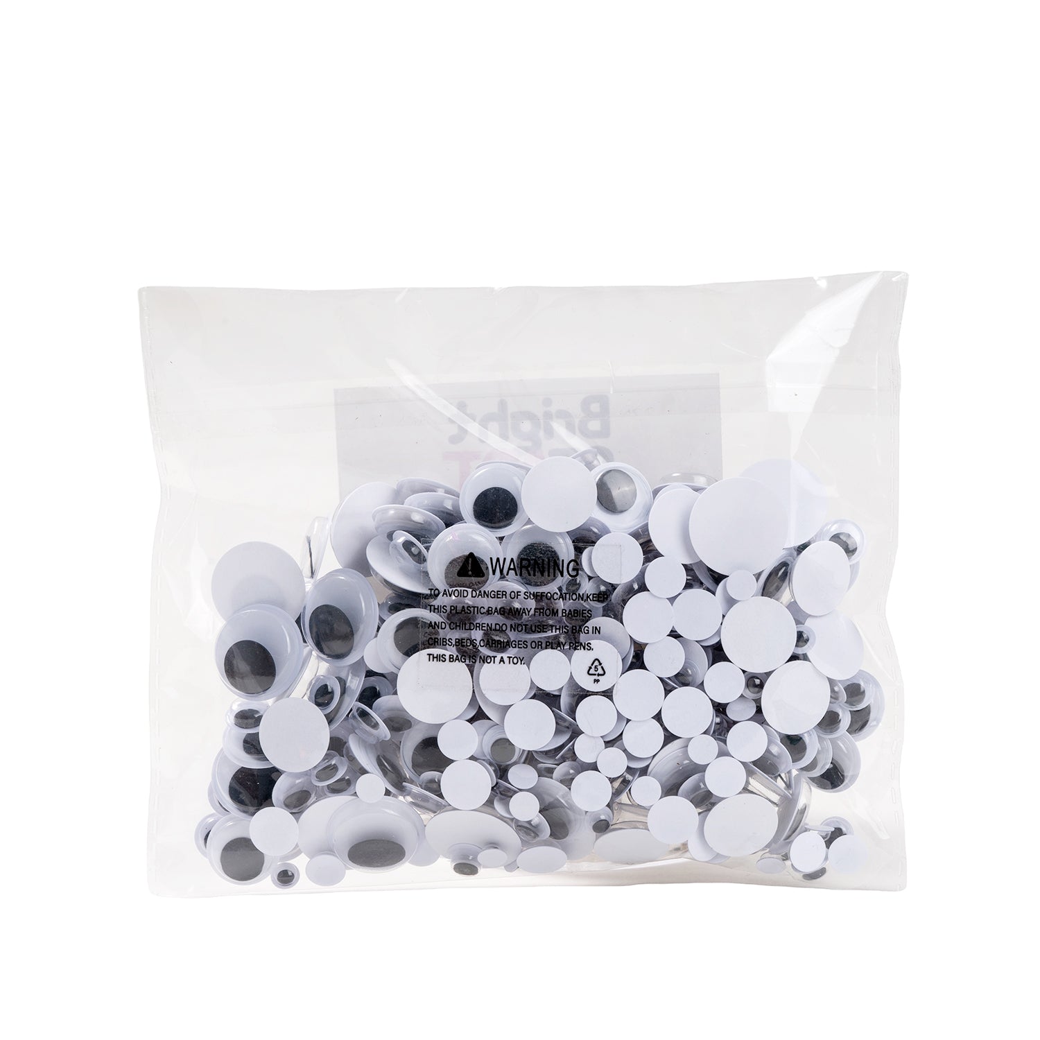 Black Wiggly Eyes, Pack of 500