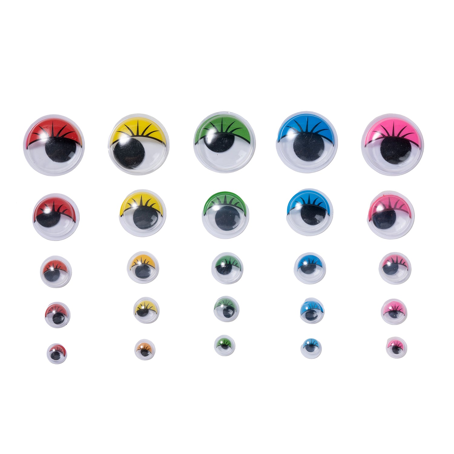 Wiggly Eyes with Lashes, Pack of 500