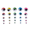 Wiggly Eyes with Lashes, Pack of 500