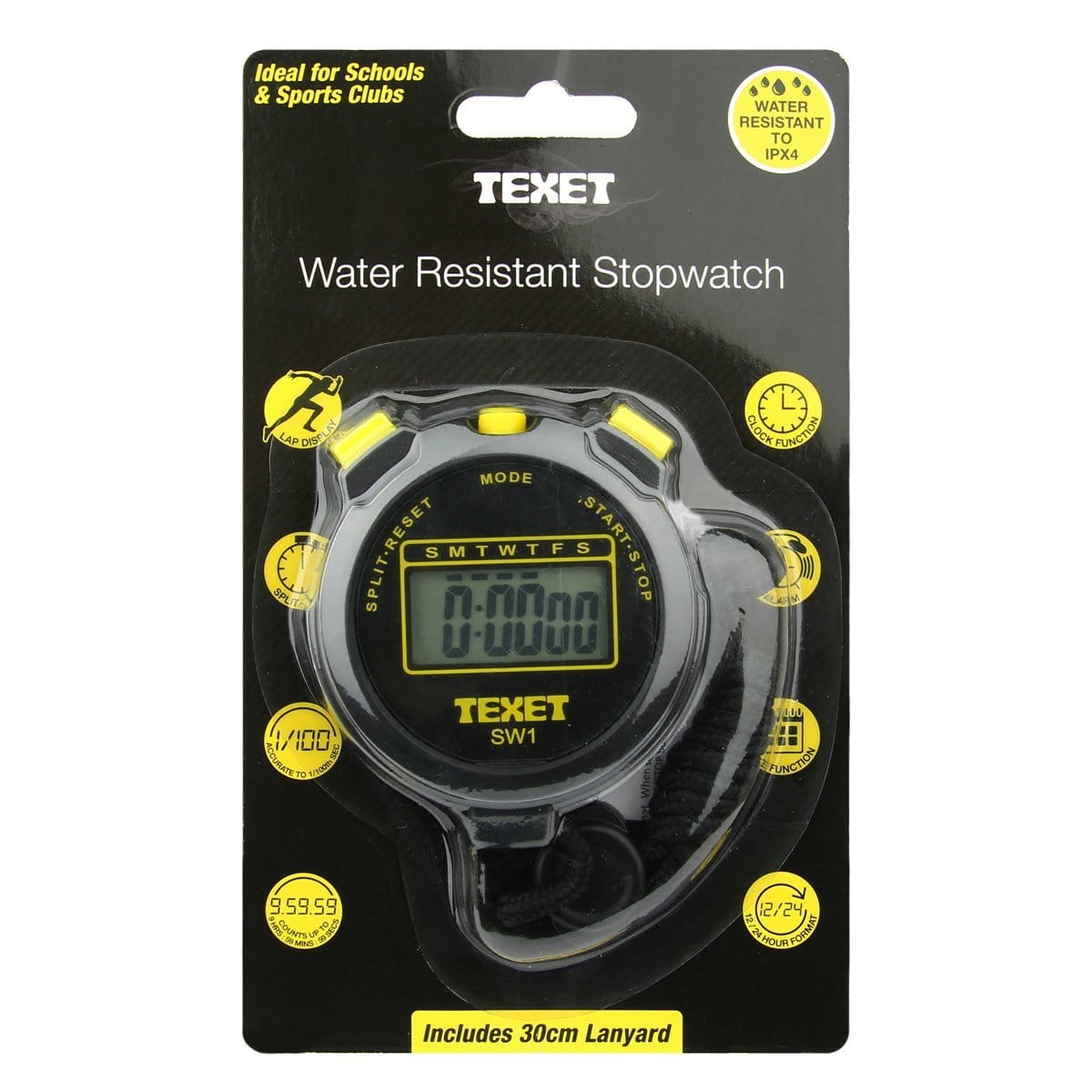 Water Resistant Stopwatch –