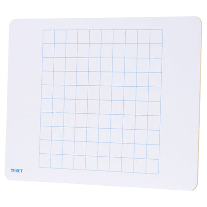 A4 Rigid Maths 100 Square Grid Whiteboard PK5
