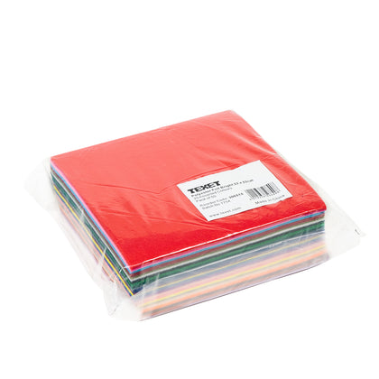 Felt Polyester 22 x 22cm Bright, PK50