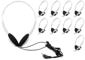 Lightweight Headphones, Pack of 10