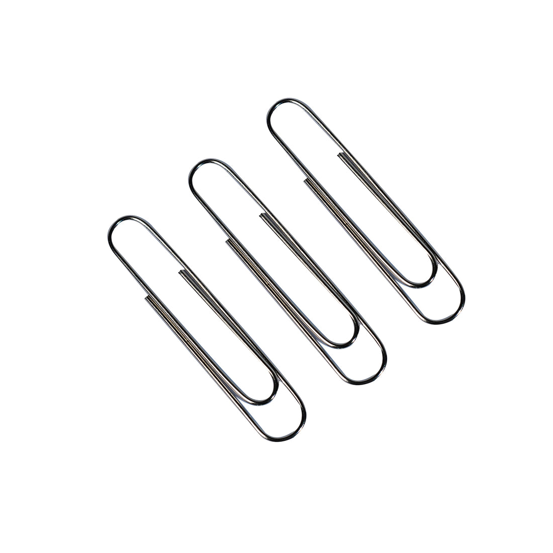 50mm Plain Metal Paper Clips, Pack of 500