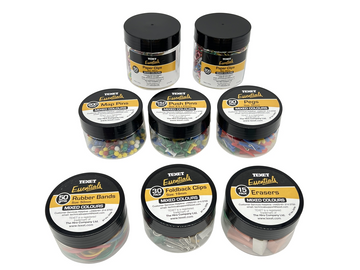 Paper Clips, Pegs, Pins, Rubber Bands, Erasers Stationery Set