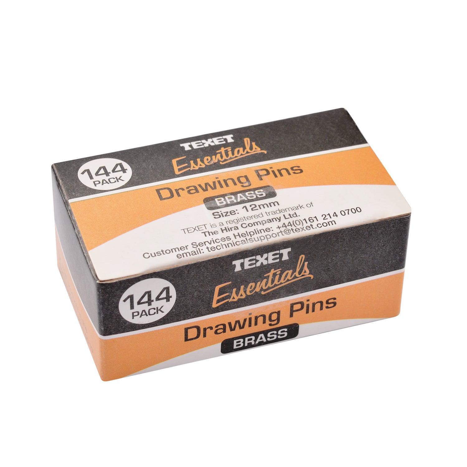 12mm Brass Drawing Pins, Pack of 144