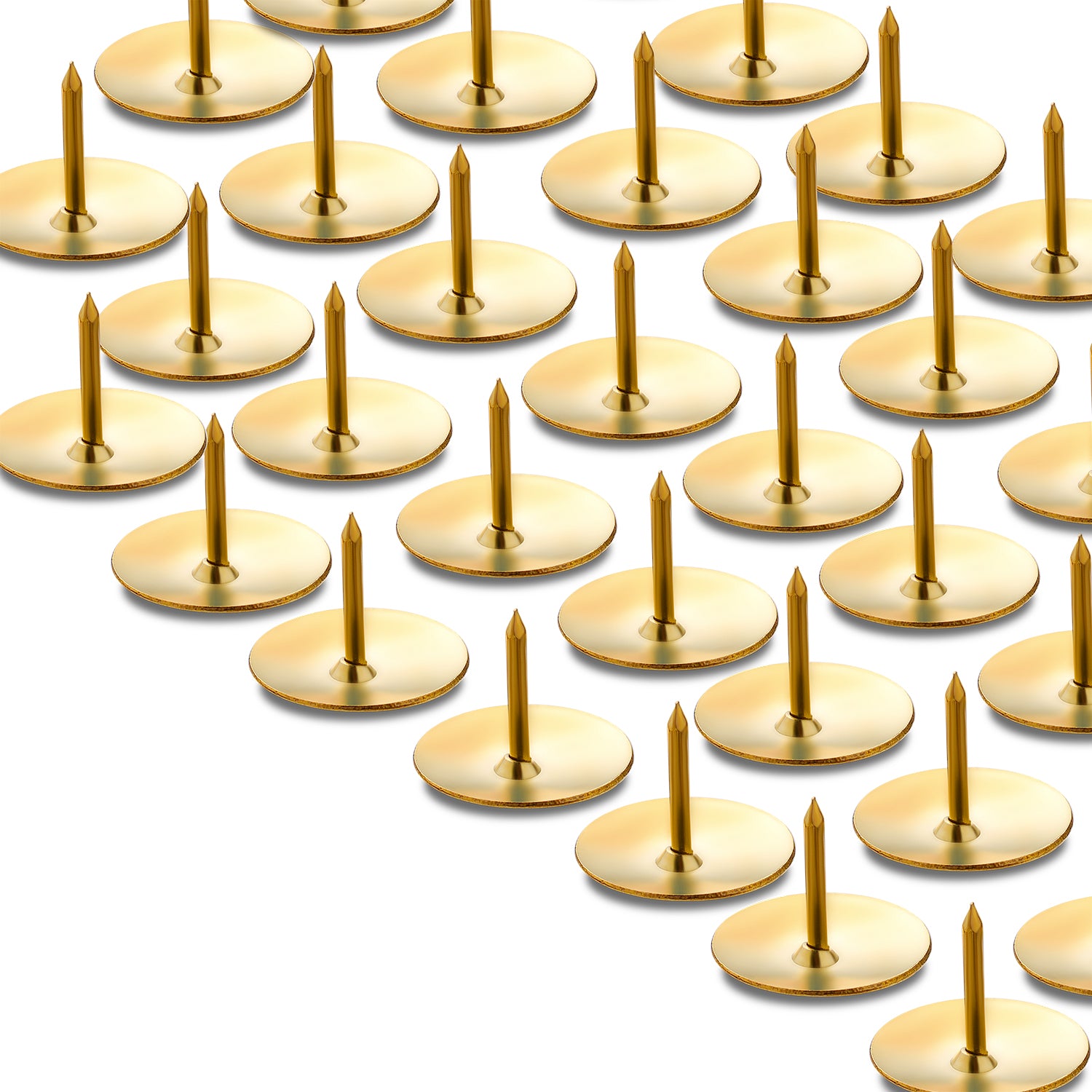 12mm Brass Drawing Pins, Pack of 144