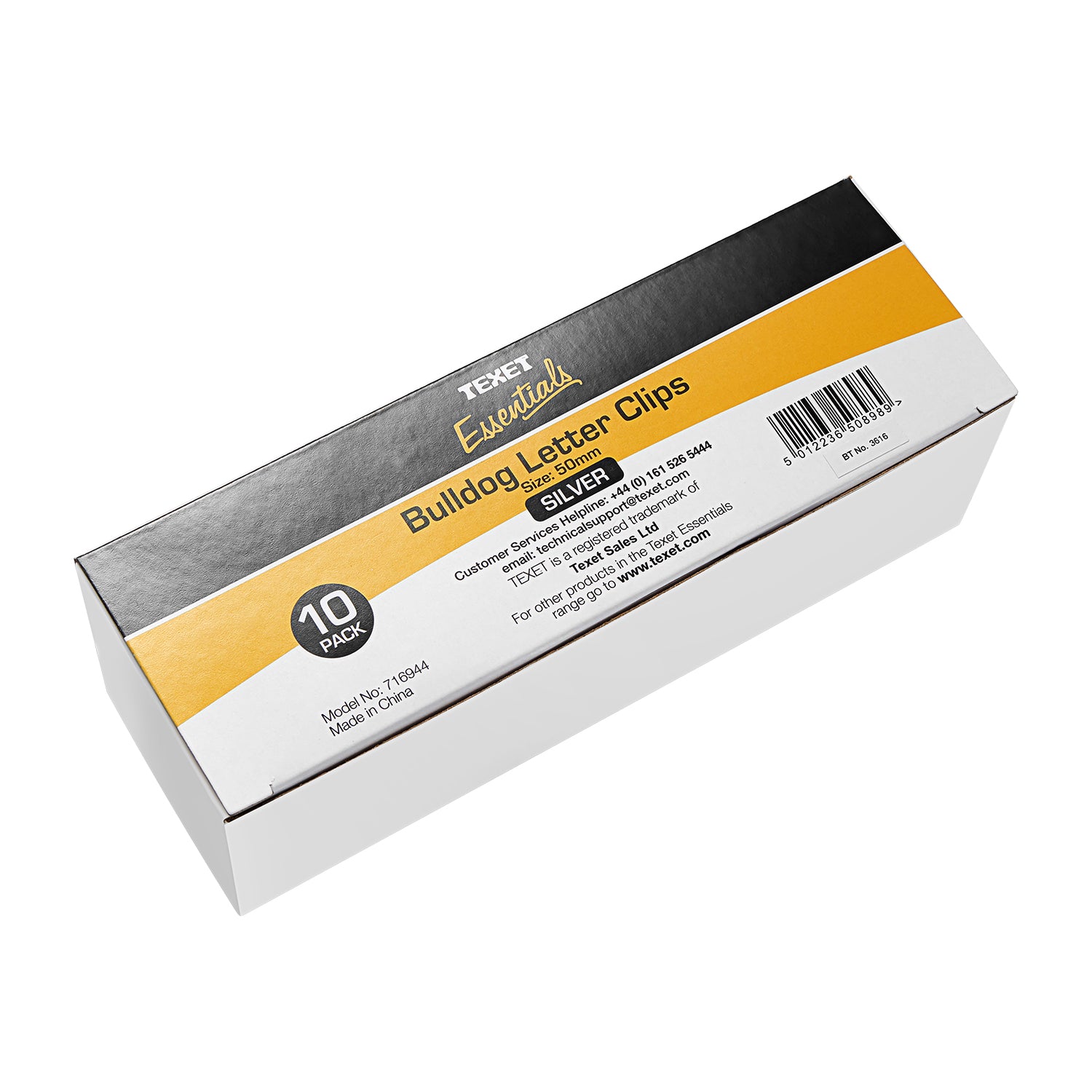 50mm Bulldog Letter Clips, Pack of 10