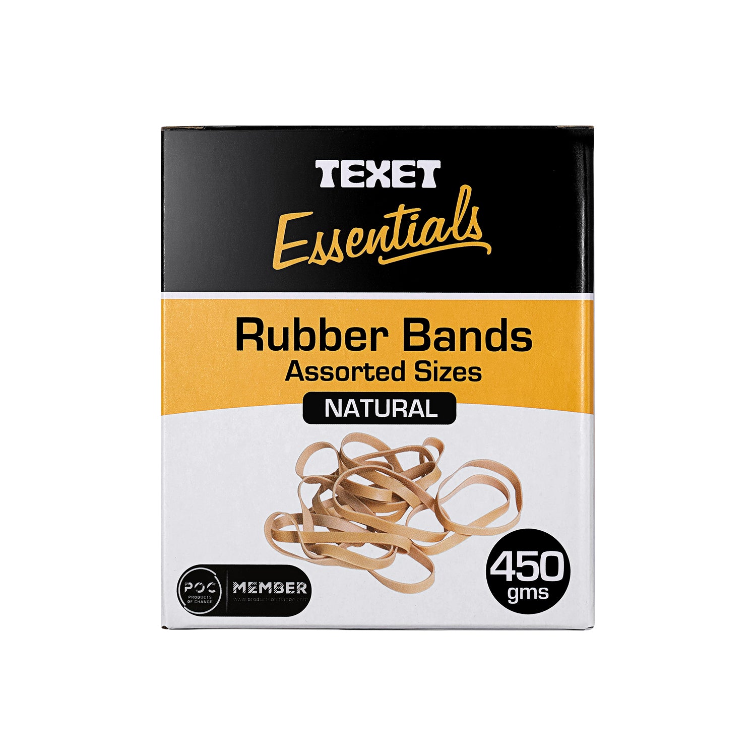 Rubber Bands, Assorted Sizes 450g