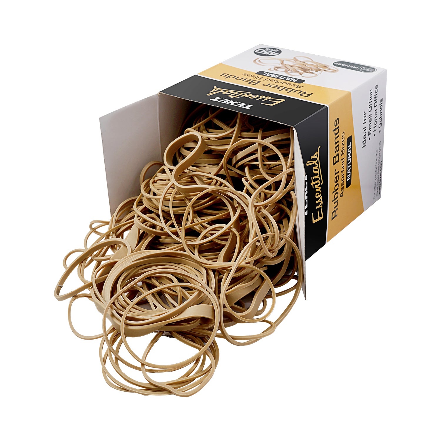 Rubber Bands, Assorted Sizes 450g