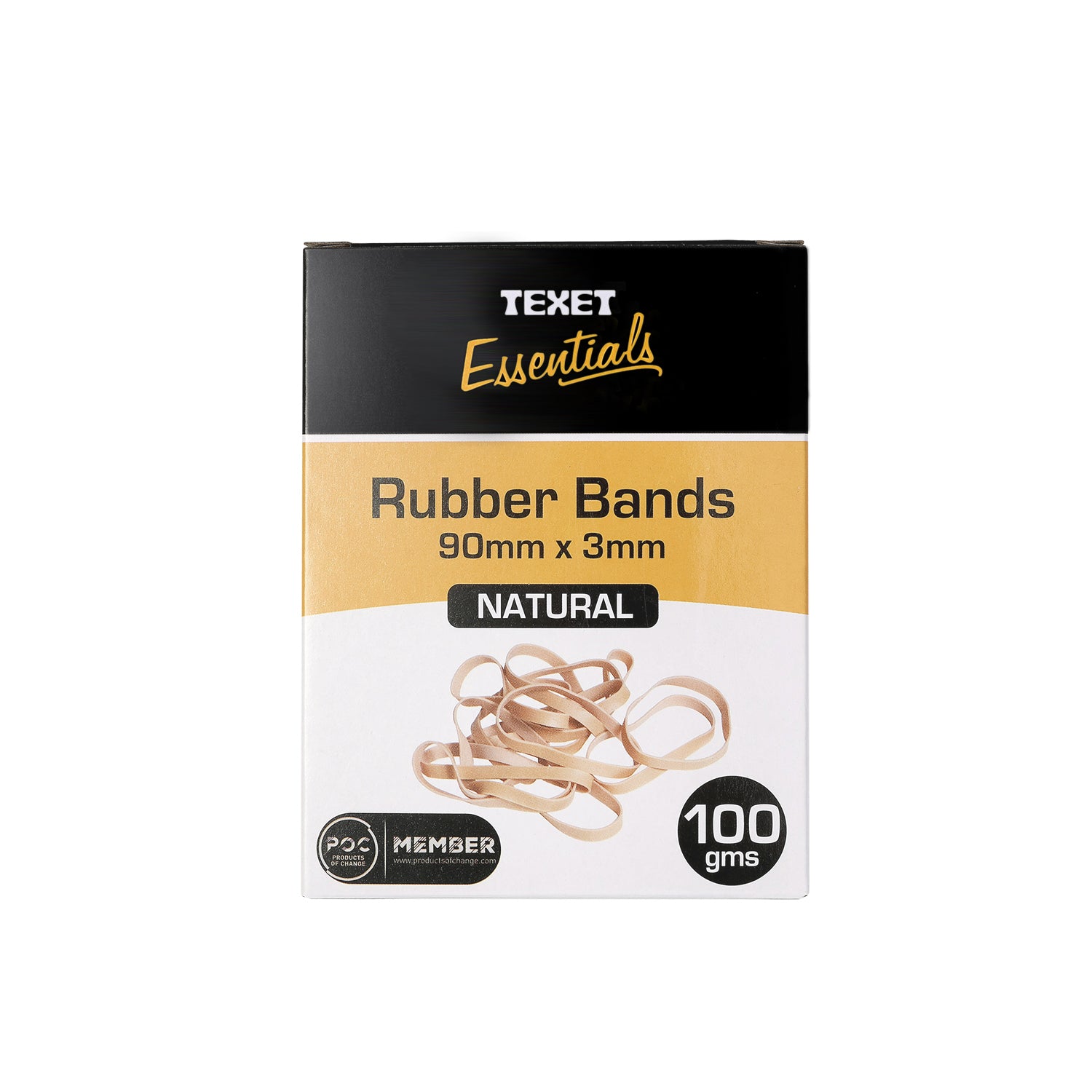 Thick Rubber Bands 100g, 90 x 3mm