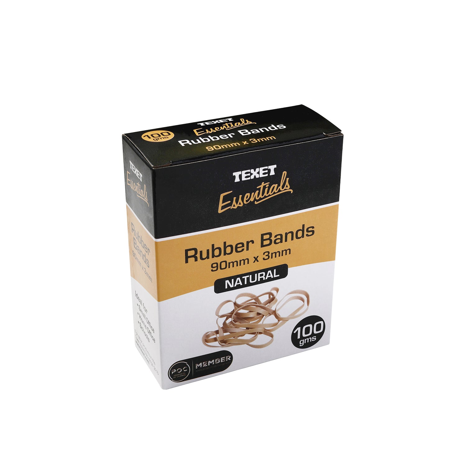 Thick Rubber Bands 100g, 90 x 3mm