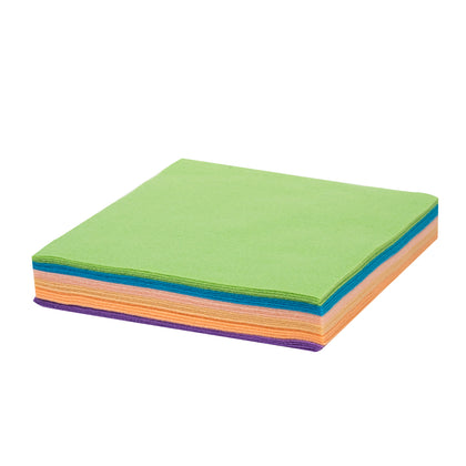 Felt Polyester 22x22cm Pastel, Pack of 24