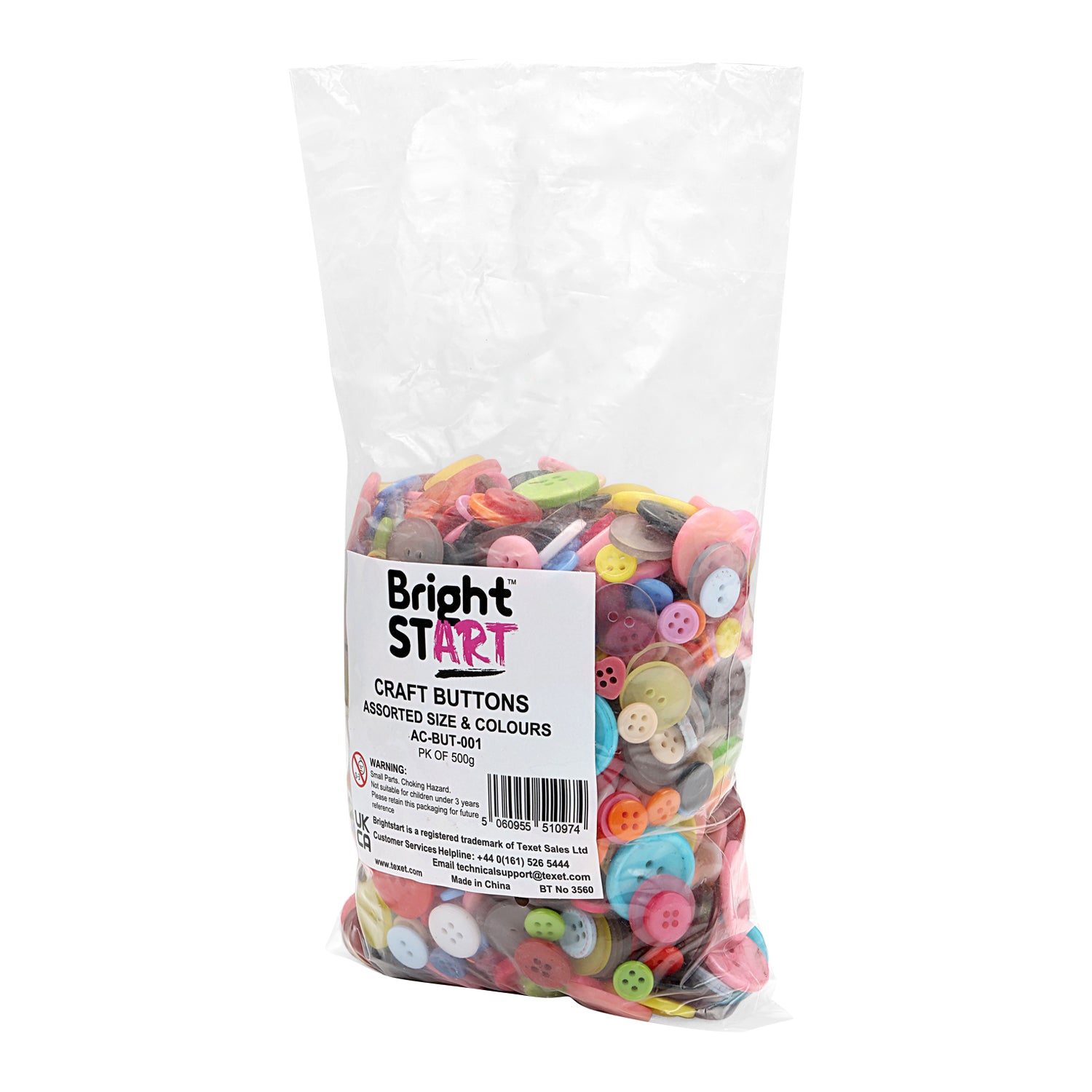 Craft Buttons, 500g
