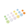 Assorted Coloured Buttons, Pack of 100