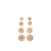 Light Wooden Buttons, Pack of 440