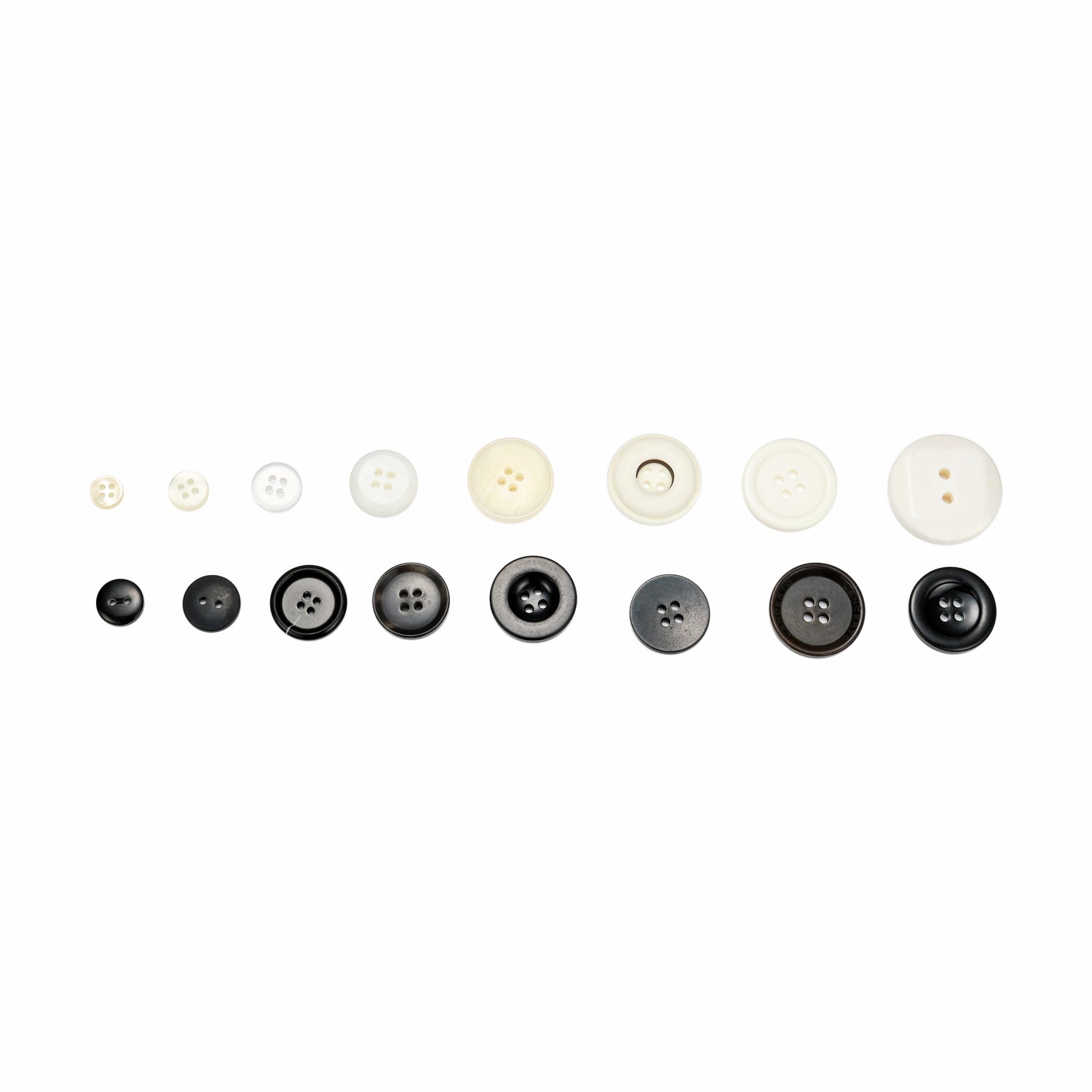 Craft Buttons Black and White 500g