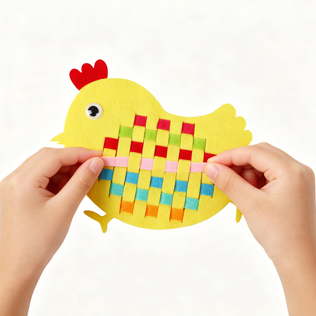 Primary Weaving Felt Animal Shapes, Pack of 40