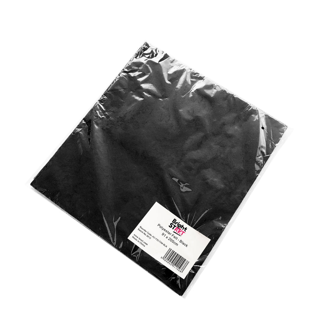 Felt Polyester 910mm x 2m, Black