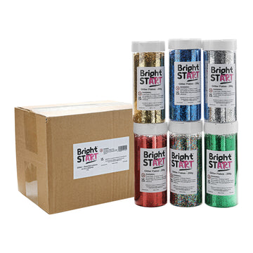 Glitter Assorted 6 colours, 250g