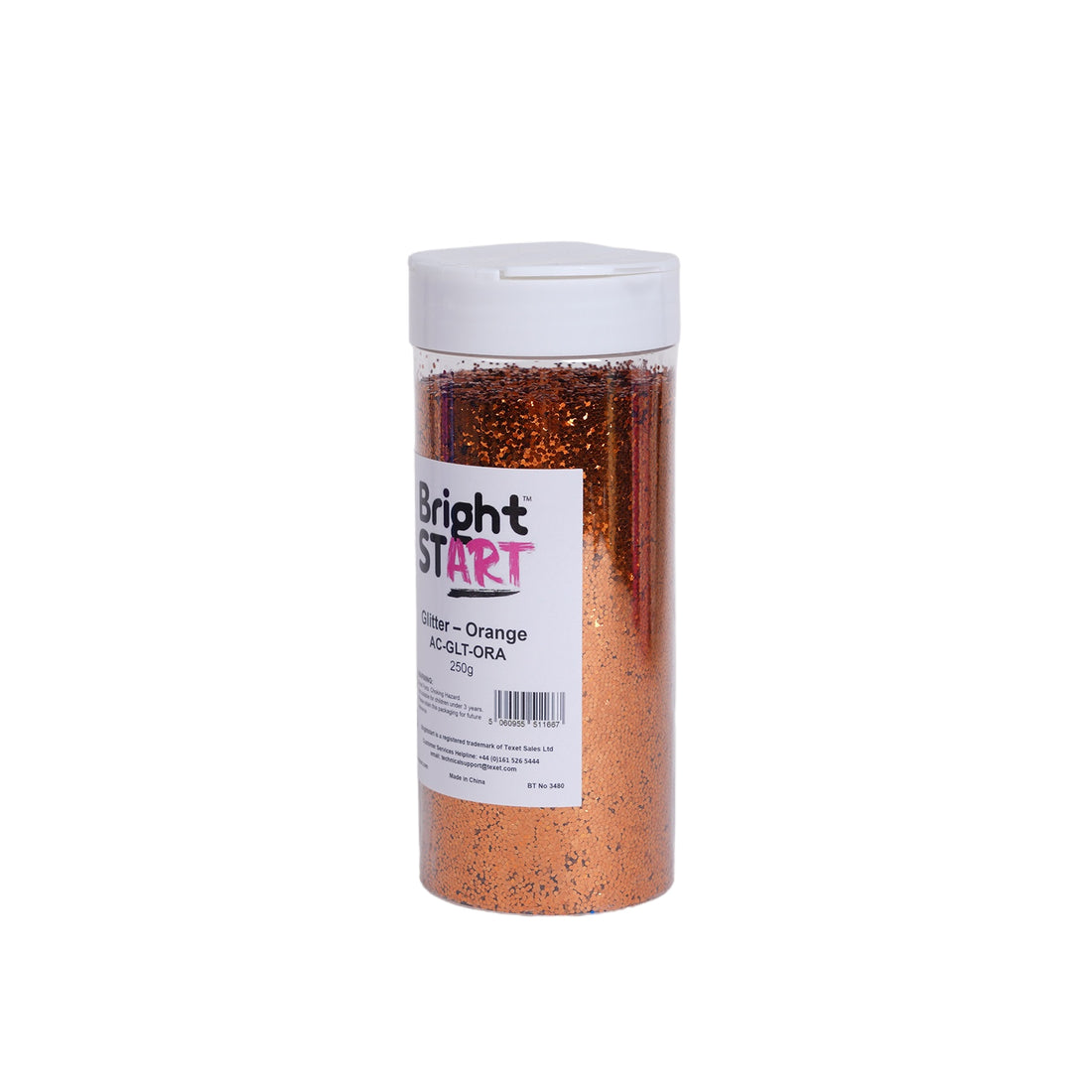 Glitter - Orange, 250g