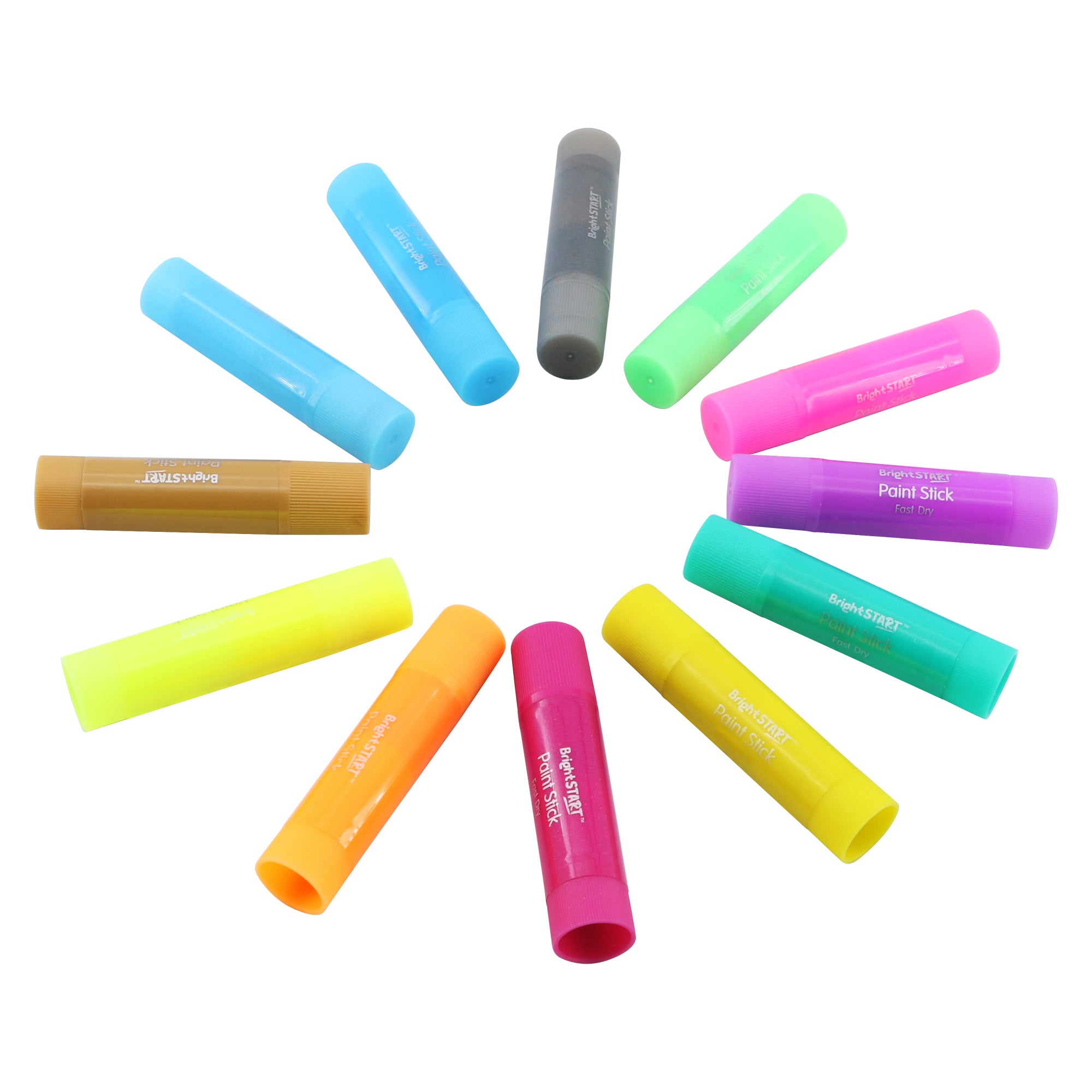 Metallic & Fluorescent Paint Sticks, Pack of 12