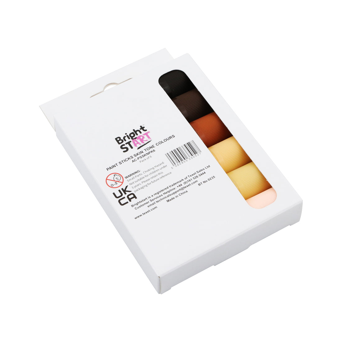 Skin Tone Colours Paint Sticks, Pack of 6