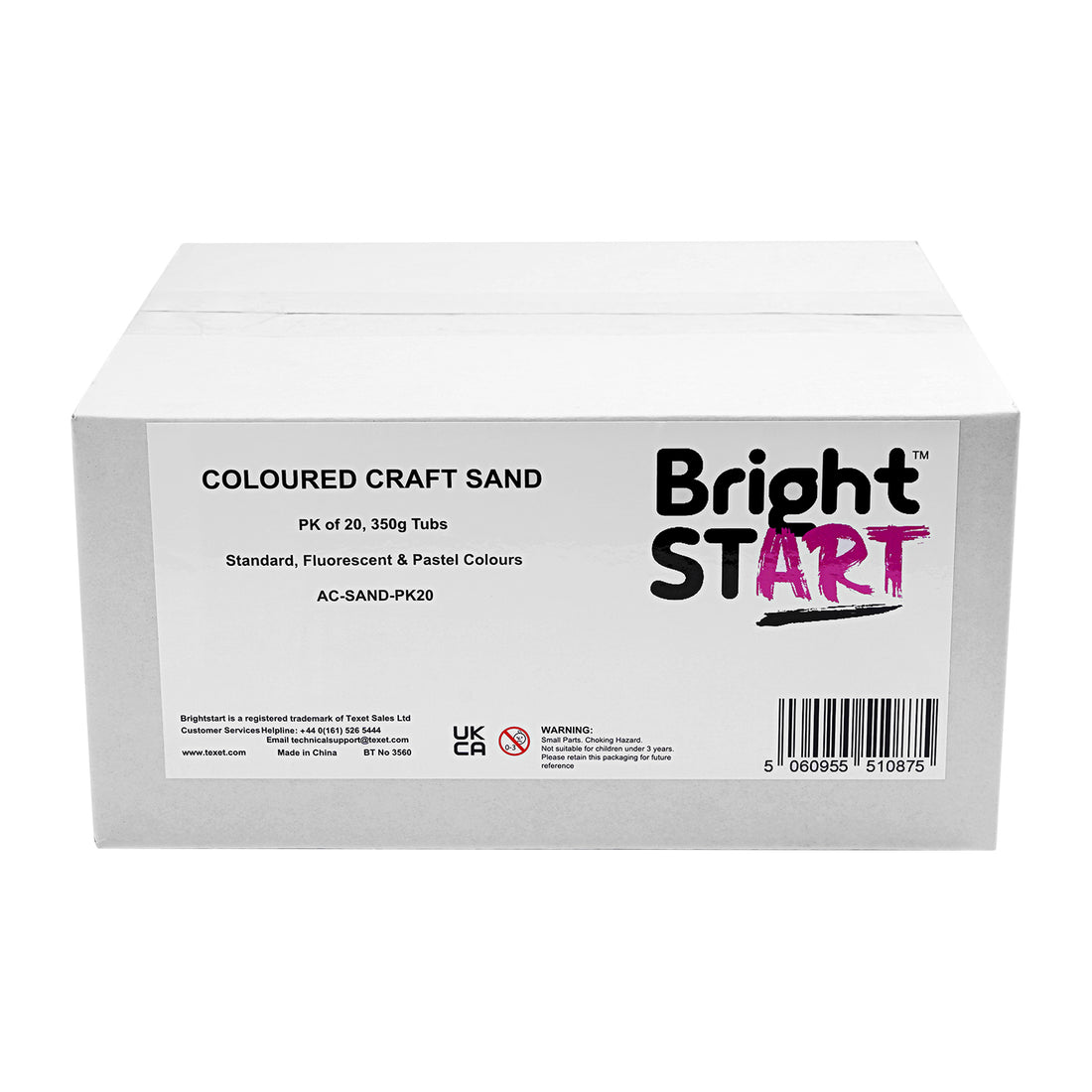 Coloured Craft Sand, Pack of 20