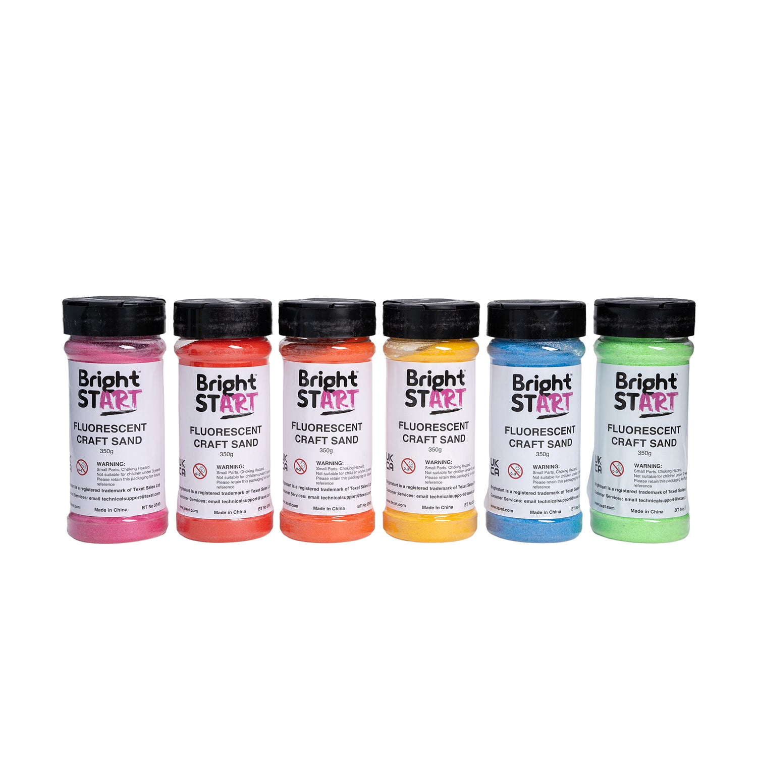 Fluorescent Craft Sand, Pack of 6