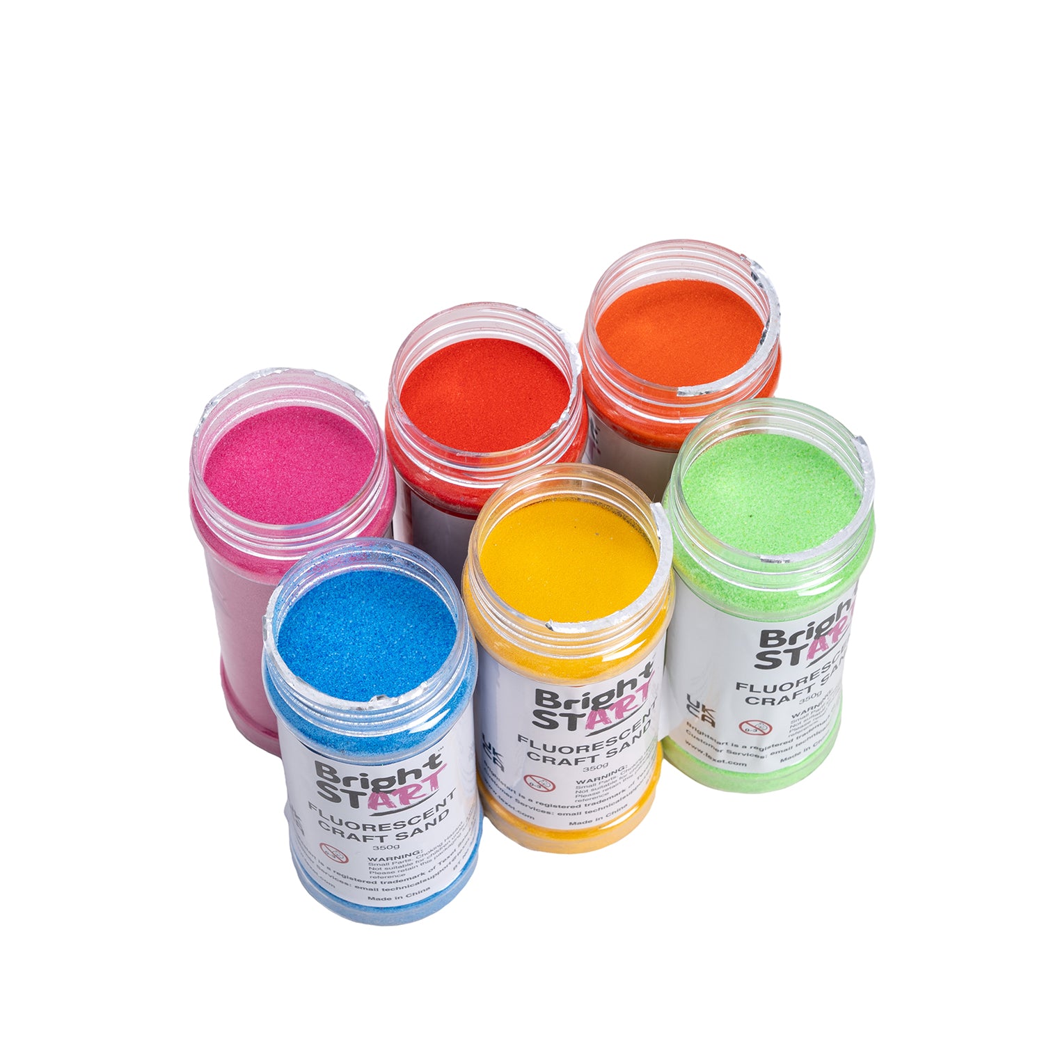 Fluorescent Craft Sand, Pack of 6