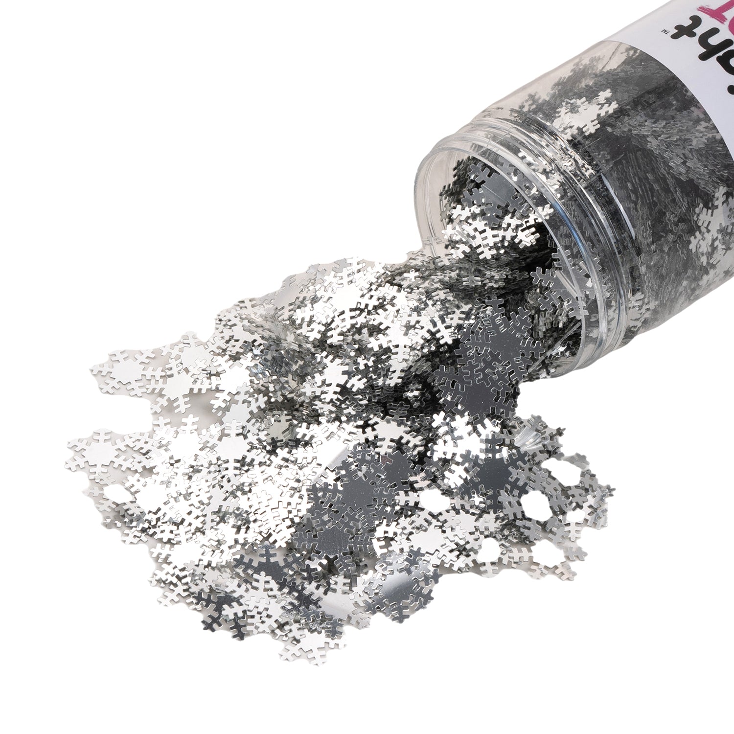 Silver Snowflakes Sequins 100g