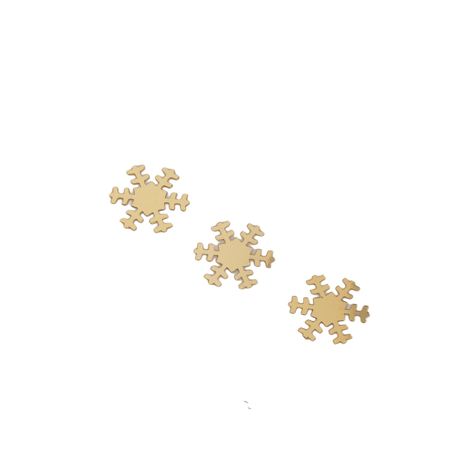 Gold, Silver and White Snowflakes Sequins 100g