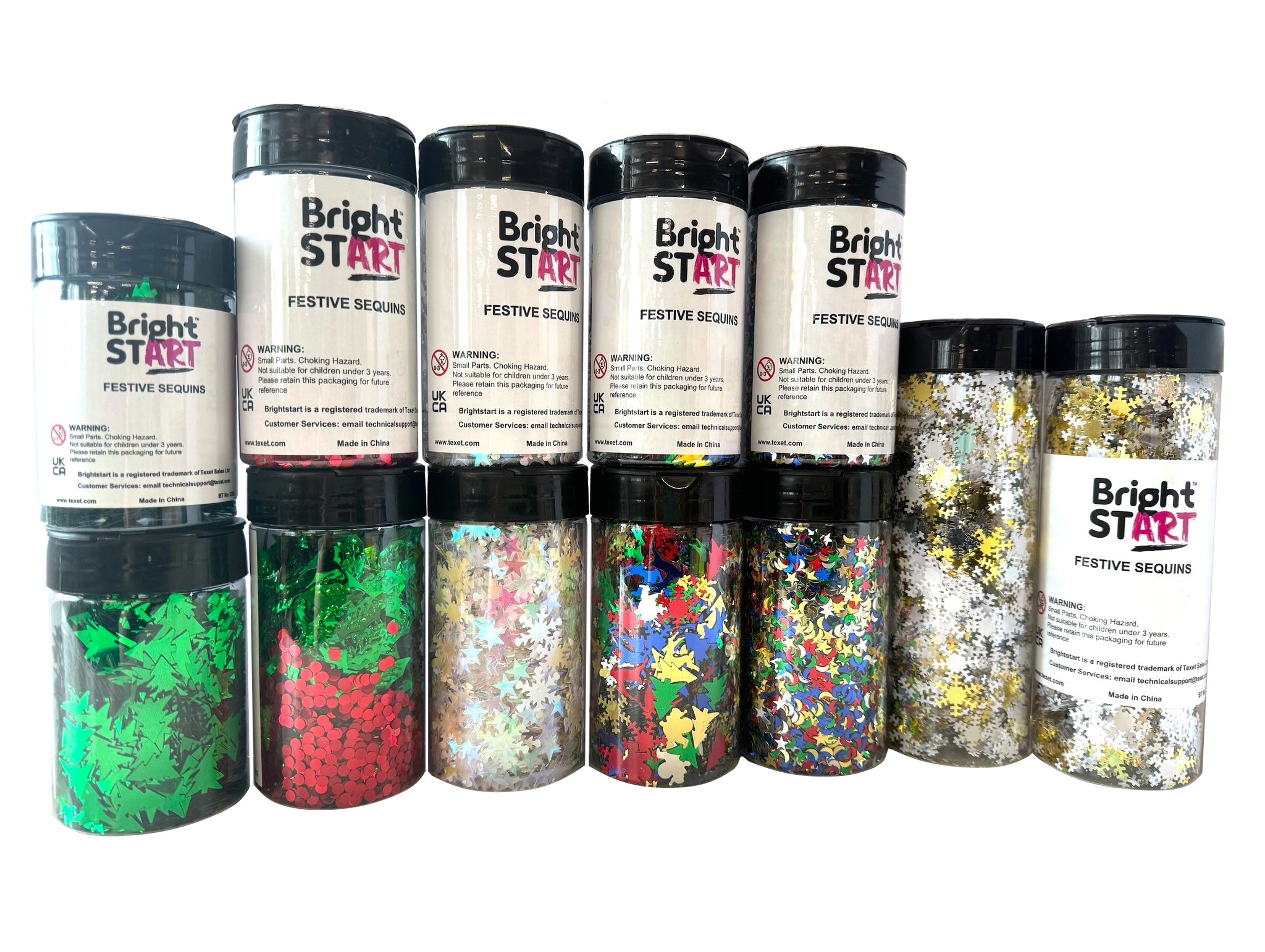 Festive Sequins Class Pack, 12 Tubs