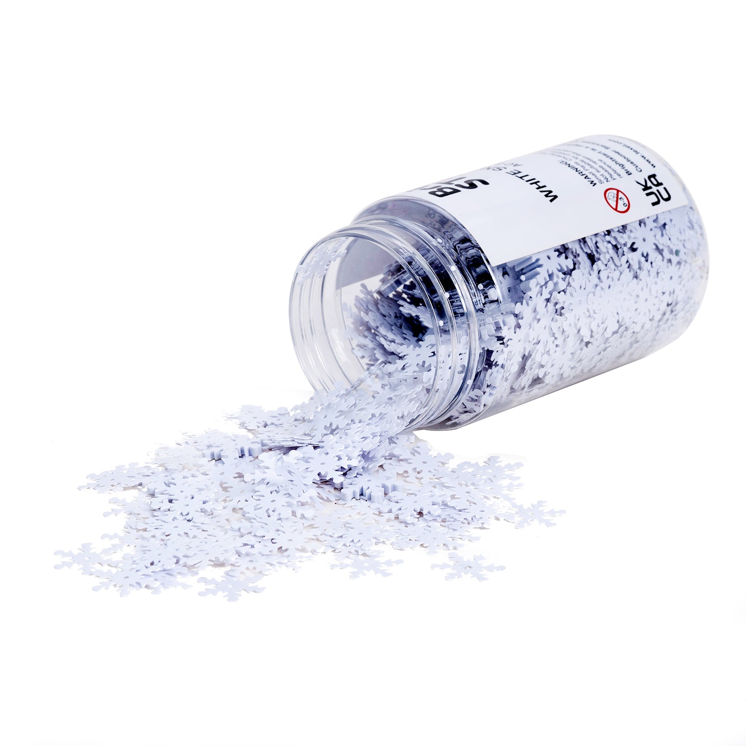 White Snowflakes Sequins, 100g