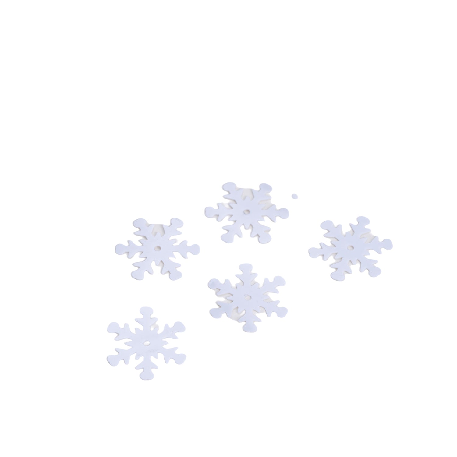 White Snowflakes Sequins, 100g