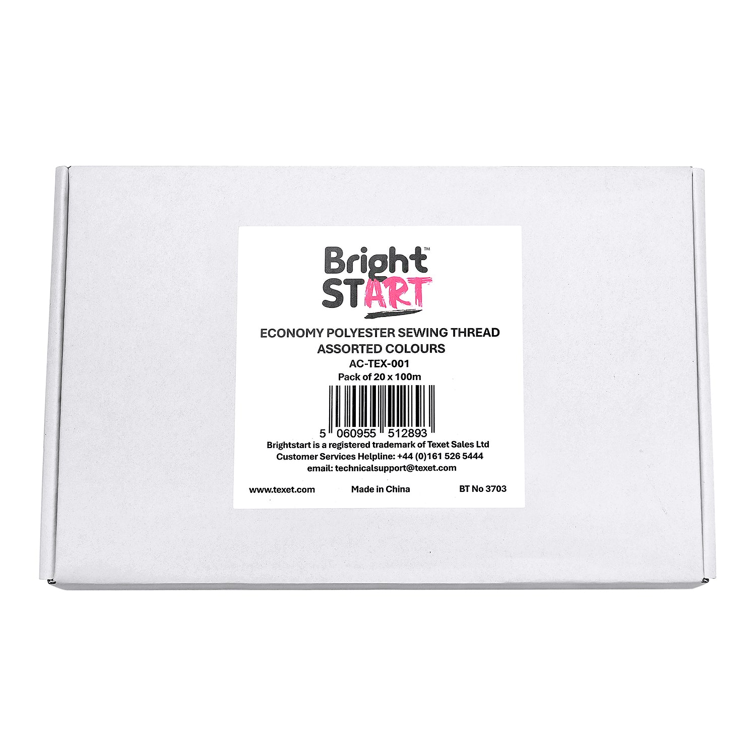 Economy Polyester Sewing Thread, Pack of 20