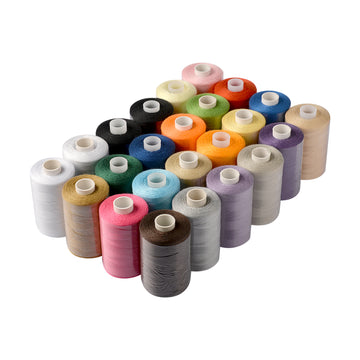 Standard Colour Overlocking Thread, Pack of 24