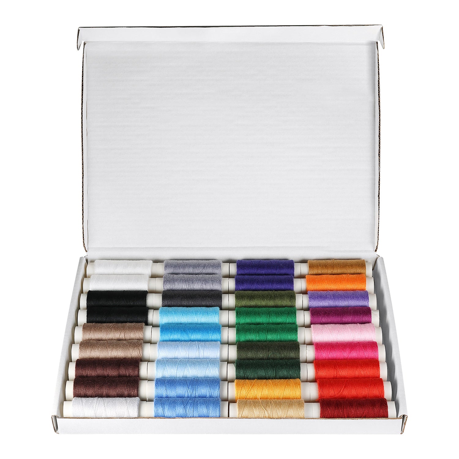 Dark Colour Polyester Thread, Pack of 36