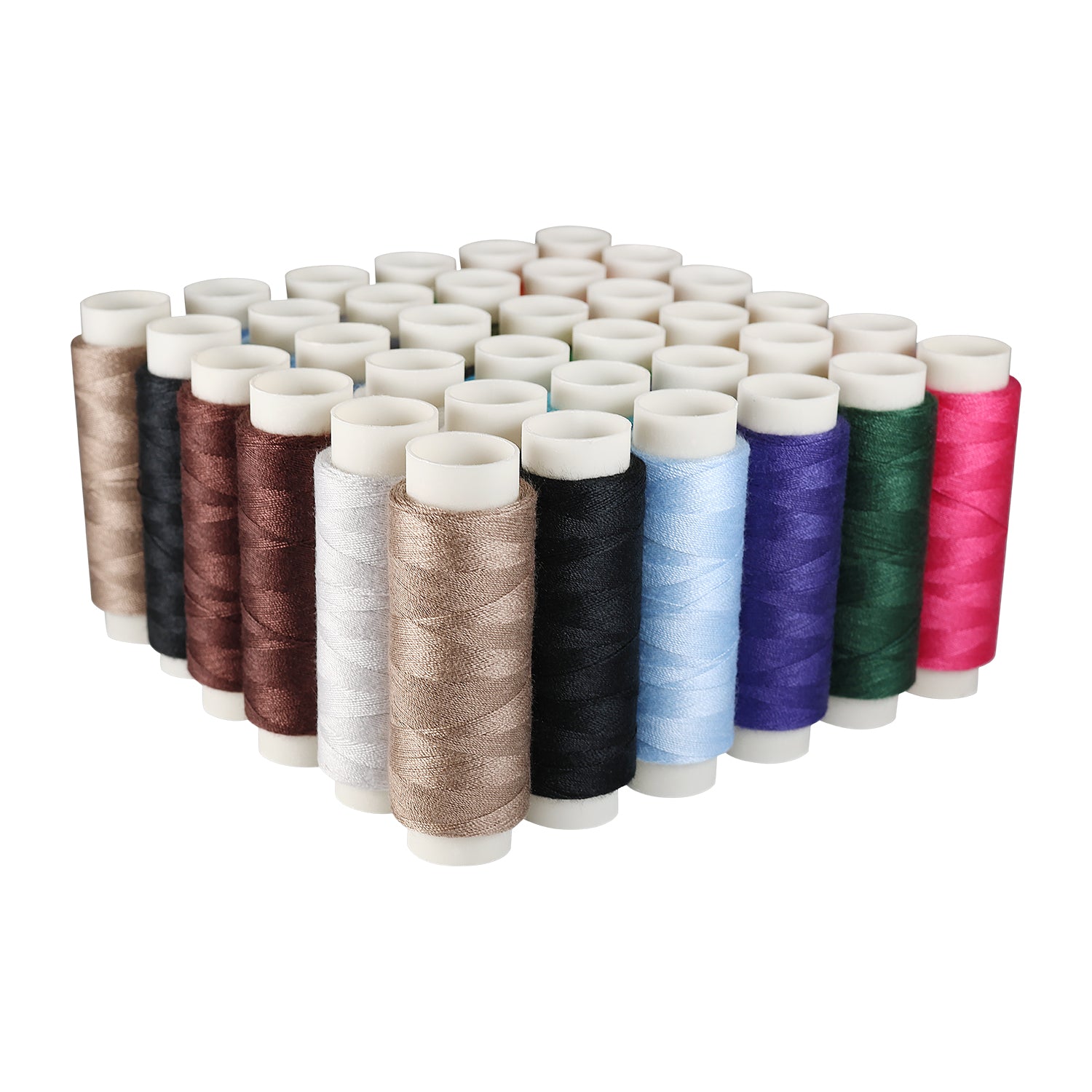 Dark Colour Polyester Thread, Pack of 36