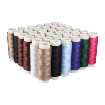 Dark Colour Polyester Thread, Pack of 36