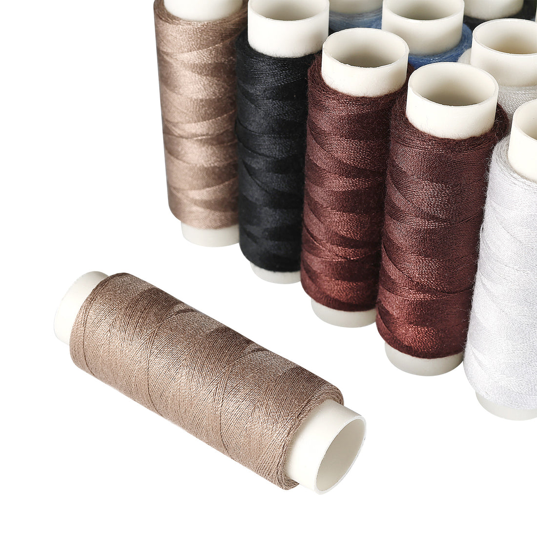 Dark Colour Polyester Thread, Pack of 36