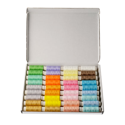 Light Colour Polyester Thread, Pack of 36