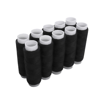 Black Polyester Thread, Pack of 10