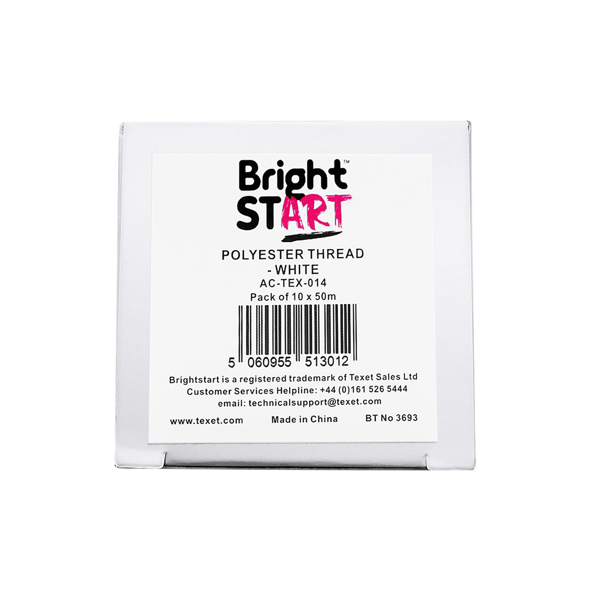 White Polyester Thread, Pack of 10 – www.texet.com