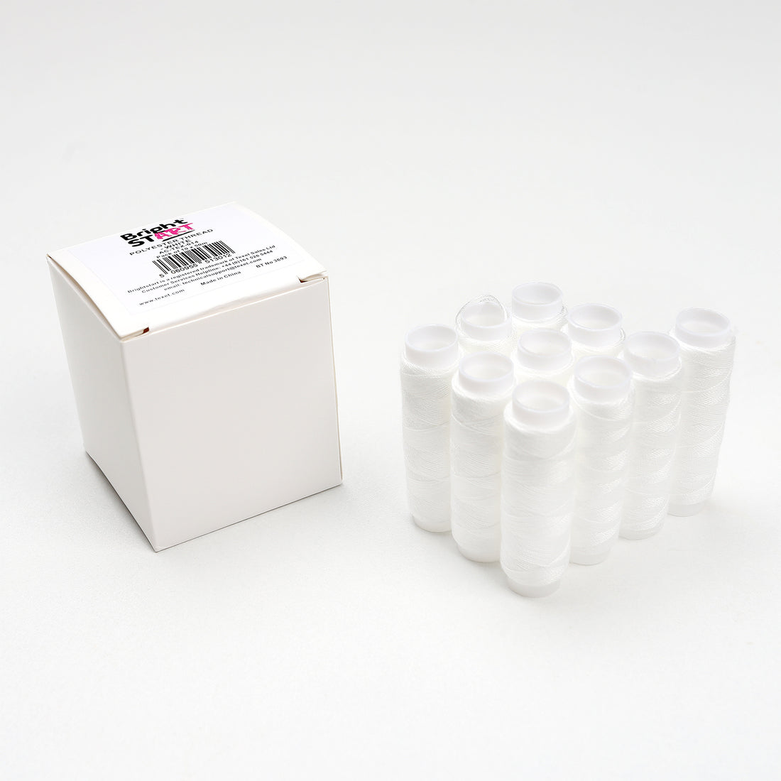 White Polyester Thread, Pack of 10