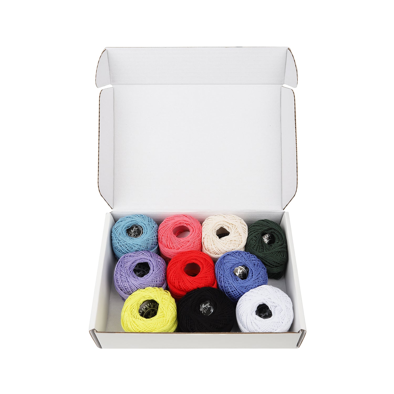 Mercerised Cotton No.8 Balls, Pack of 10