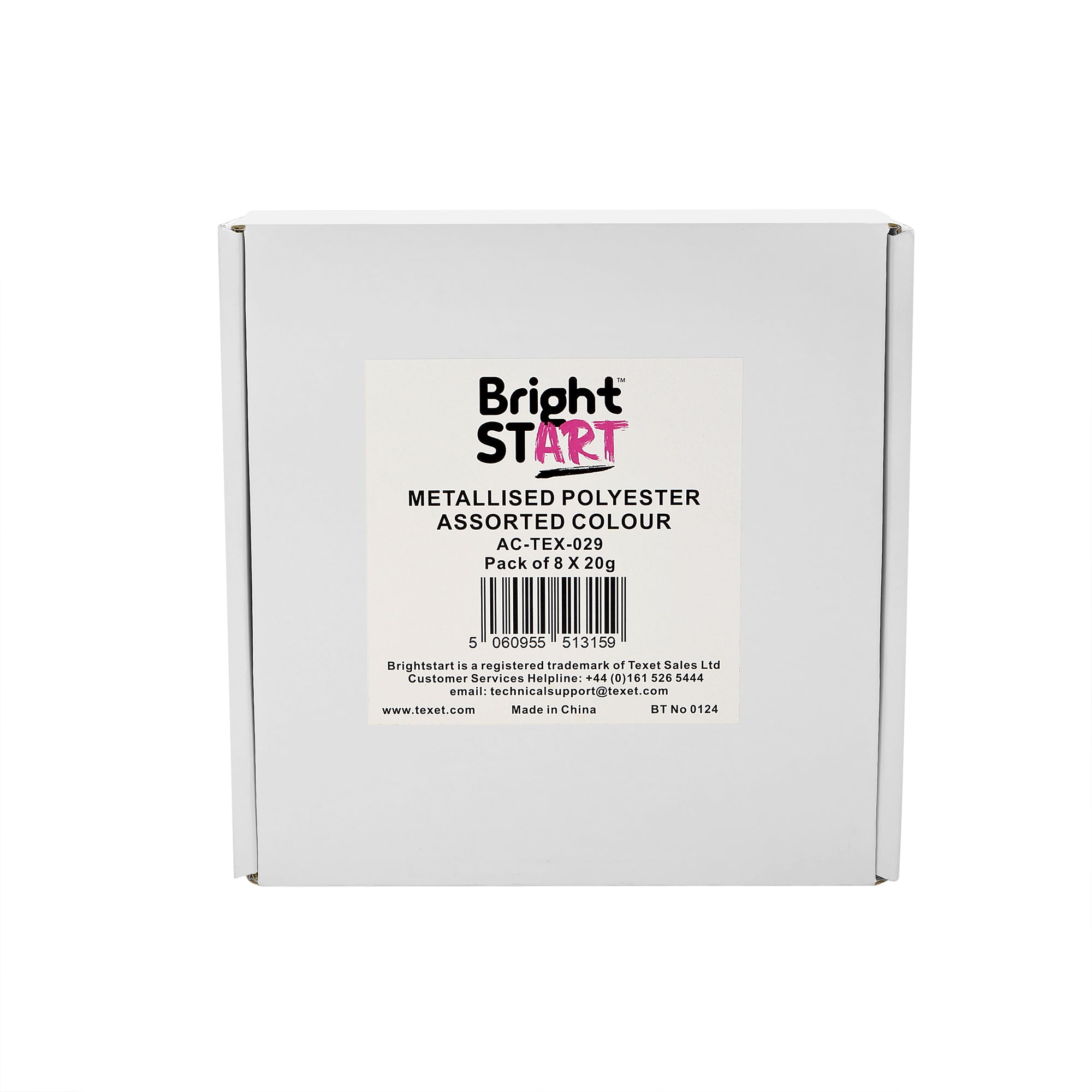 Metallised Polyester Threads, Pack of 8