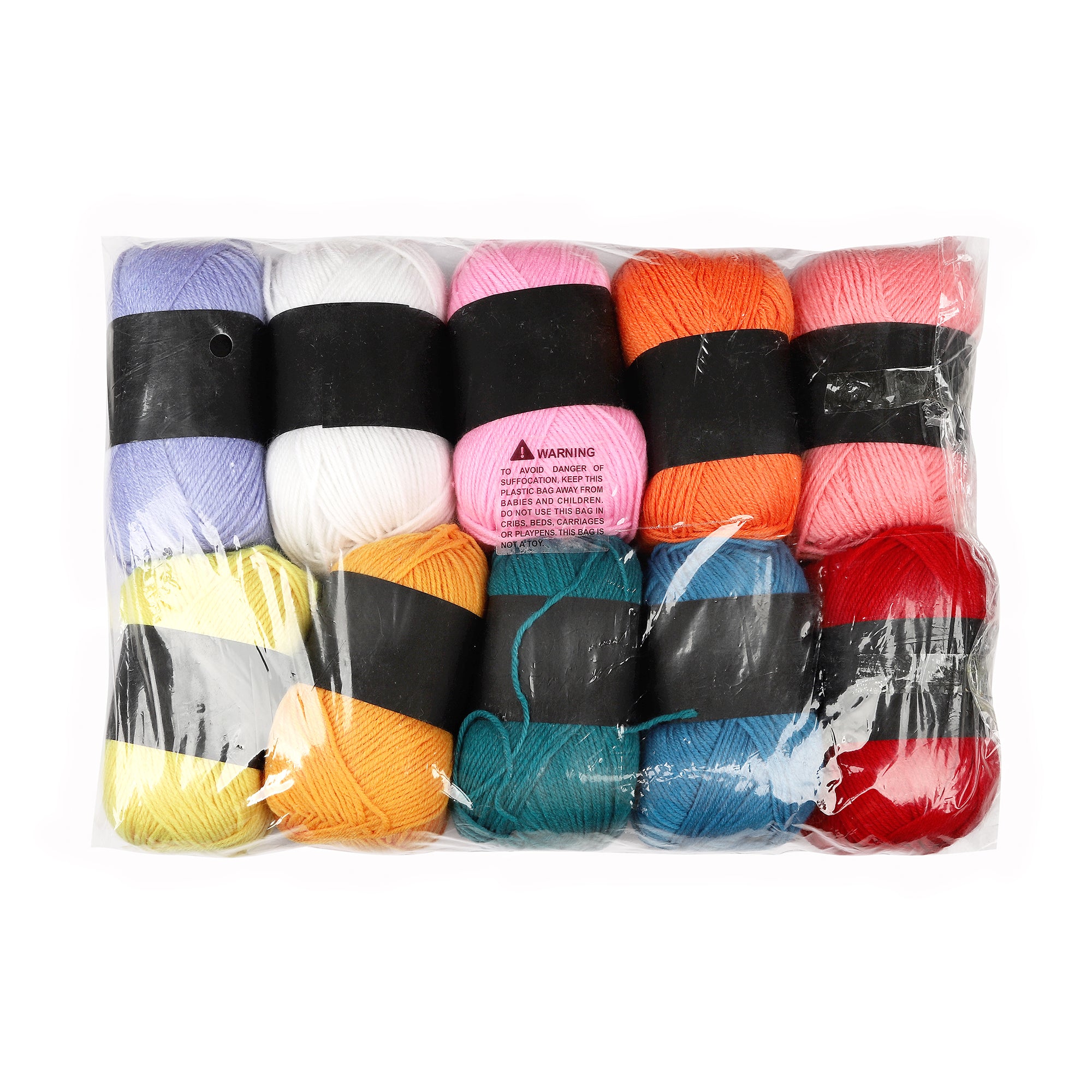 Double Knit Acrylic Yarn 100g,  Pack of 10