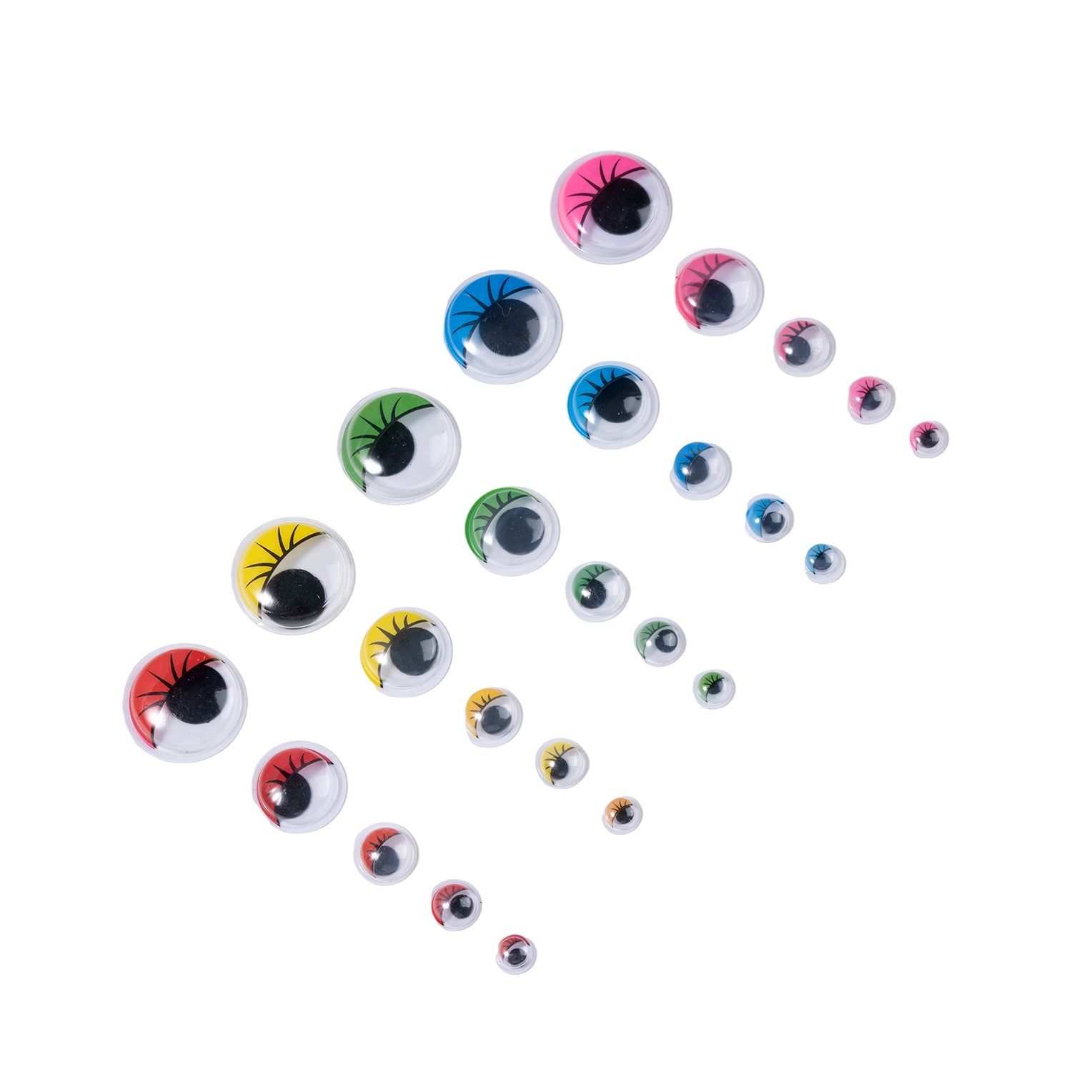Wiggly Eyes with Lashes, Pack of 500