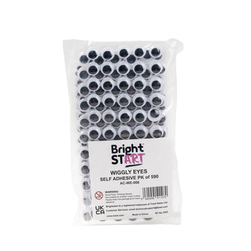 Wiggly Eyes Stickers, Pack of 590